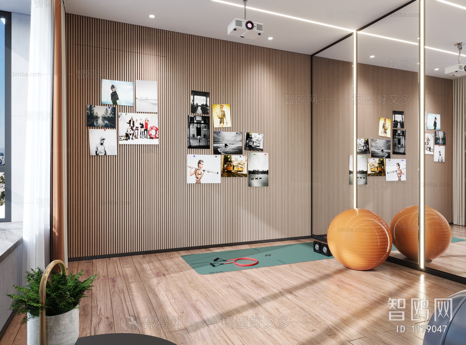 Modern Yoga Room