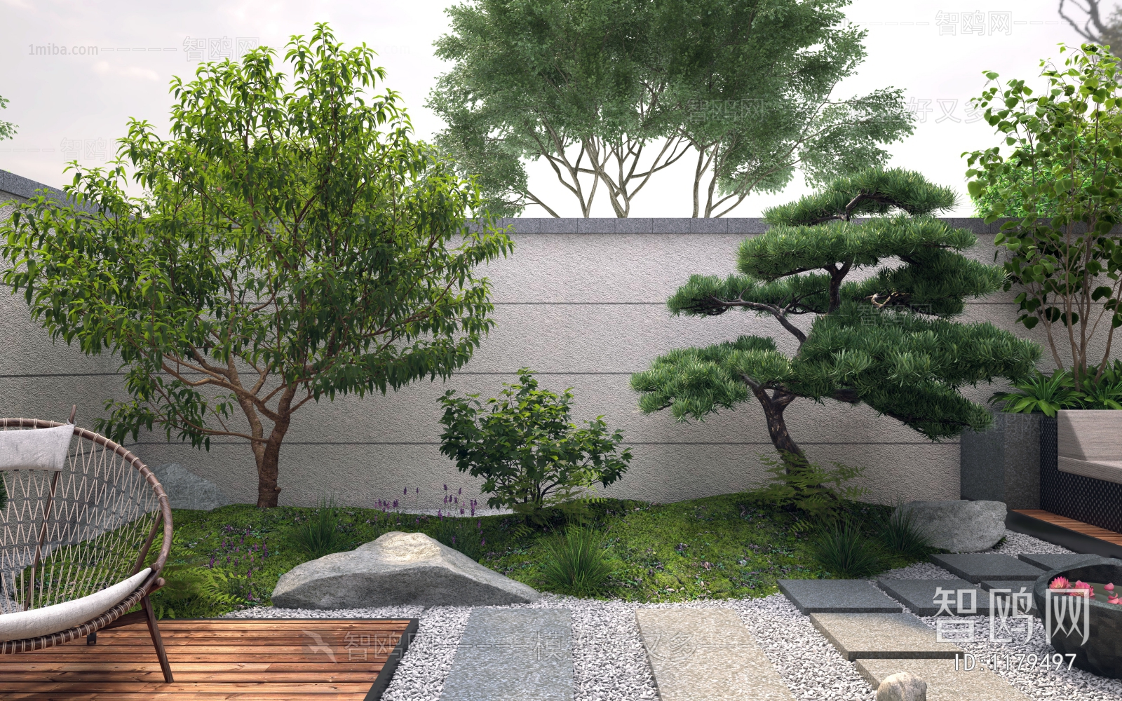 Modern Courtyard/landscape