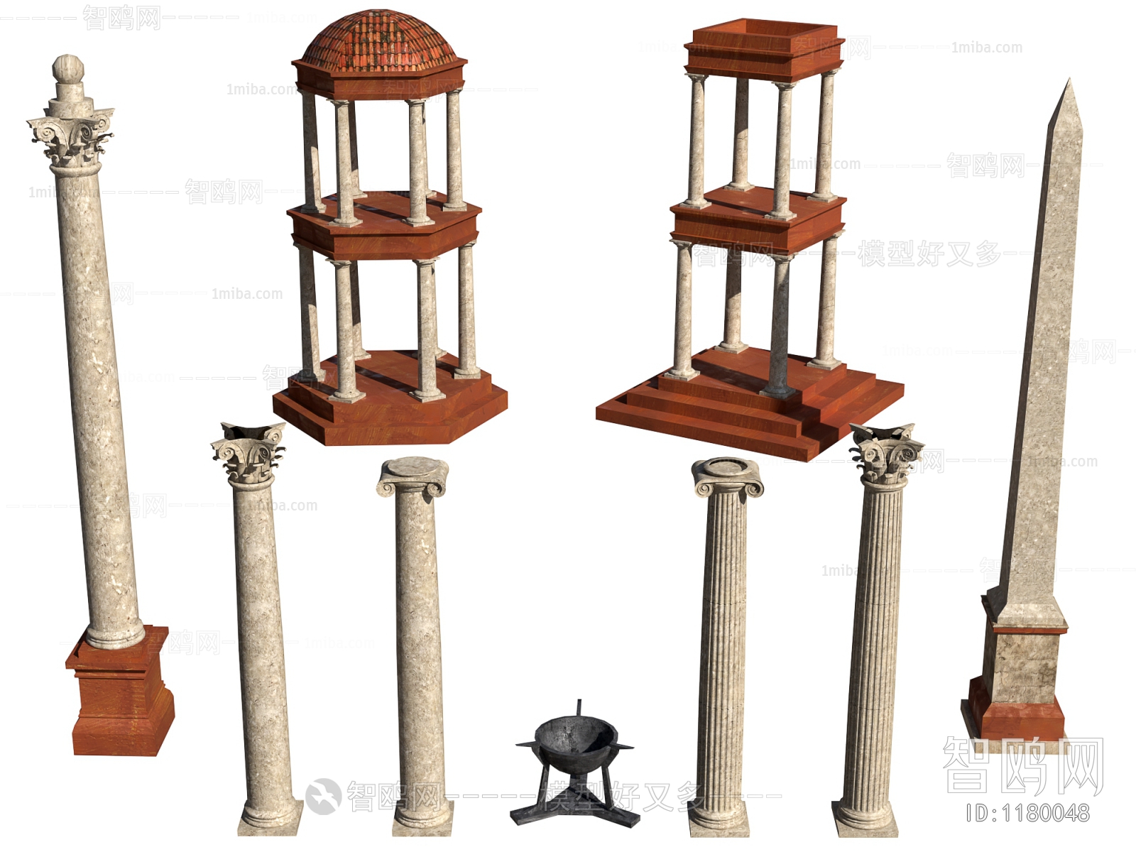 欧式罗马柱 建筑构件，凉亭