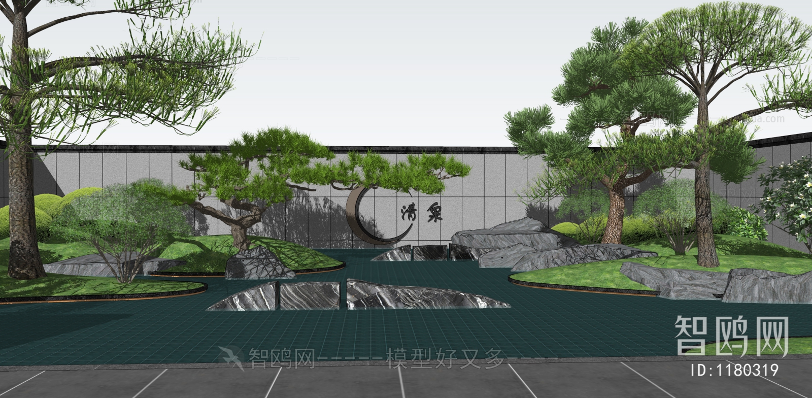 New Chinese Style Courtyard/landscape