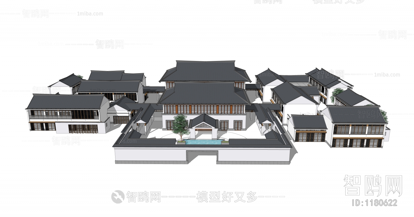 New Chinese Style Building Appearance