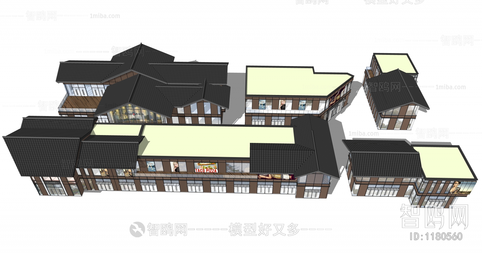 New Chinese Style Building Appearance