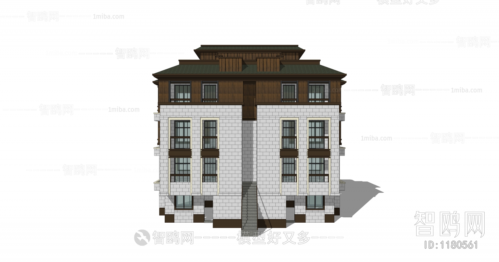 New Chinese Style Building Appearance