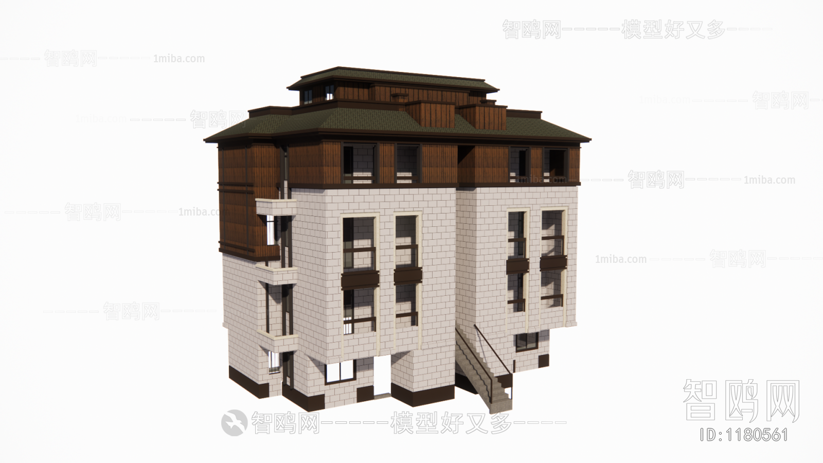 New Chinese Style Building Appearance