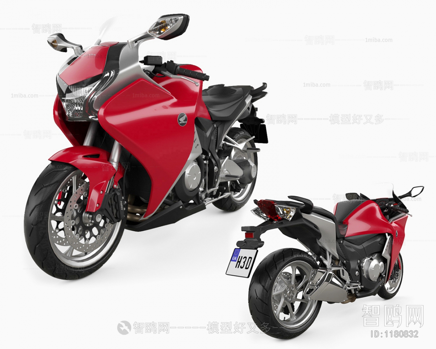 现代本田VFR1200机车，摩托车