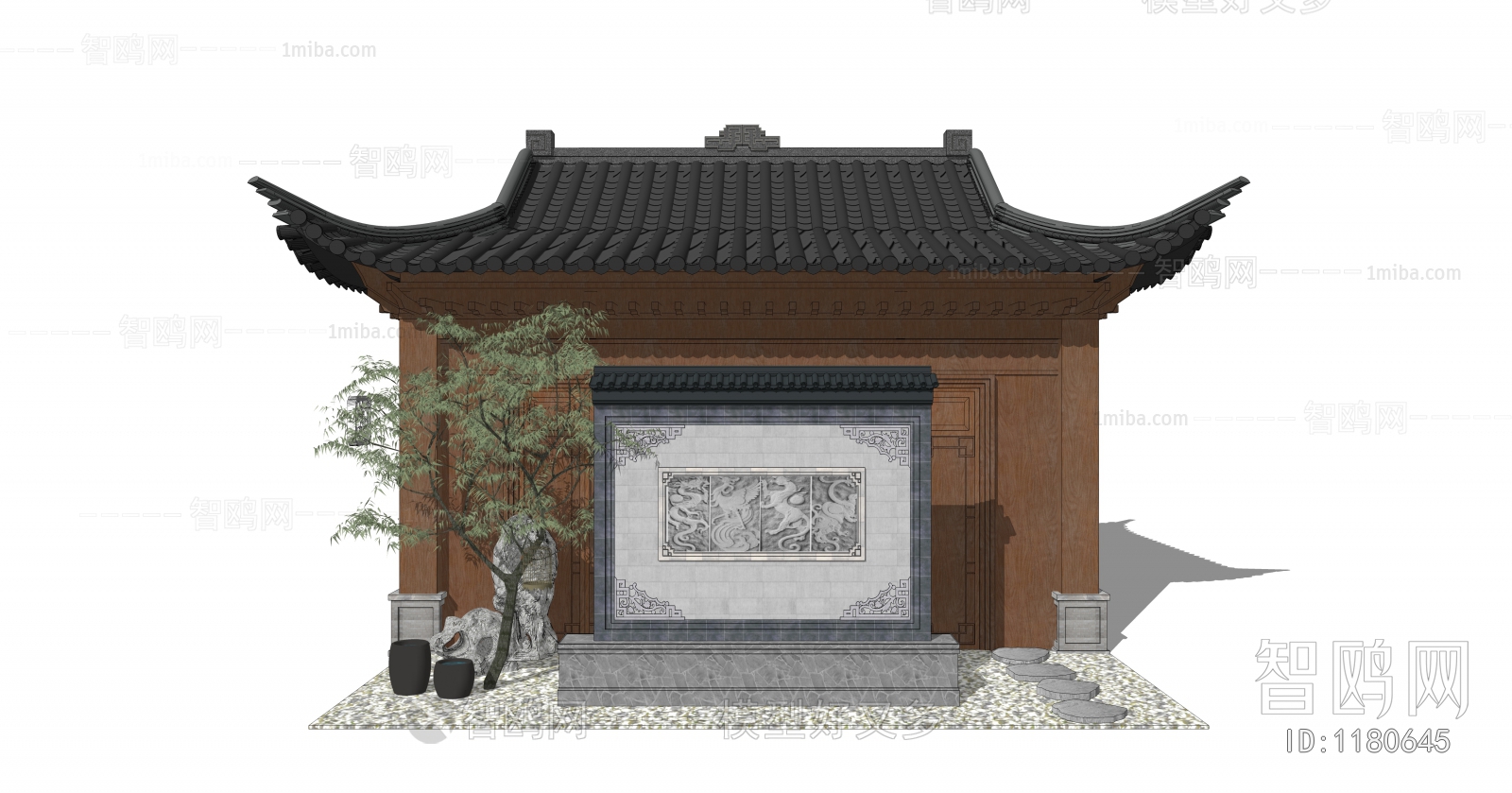 Chinese Style Ancient Architectural Buildings