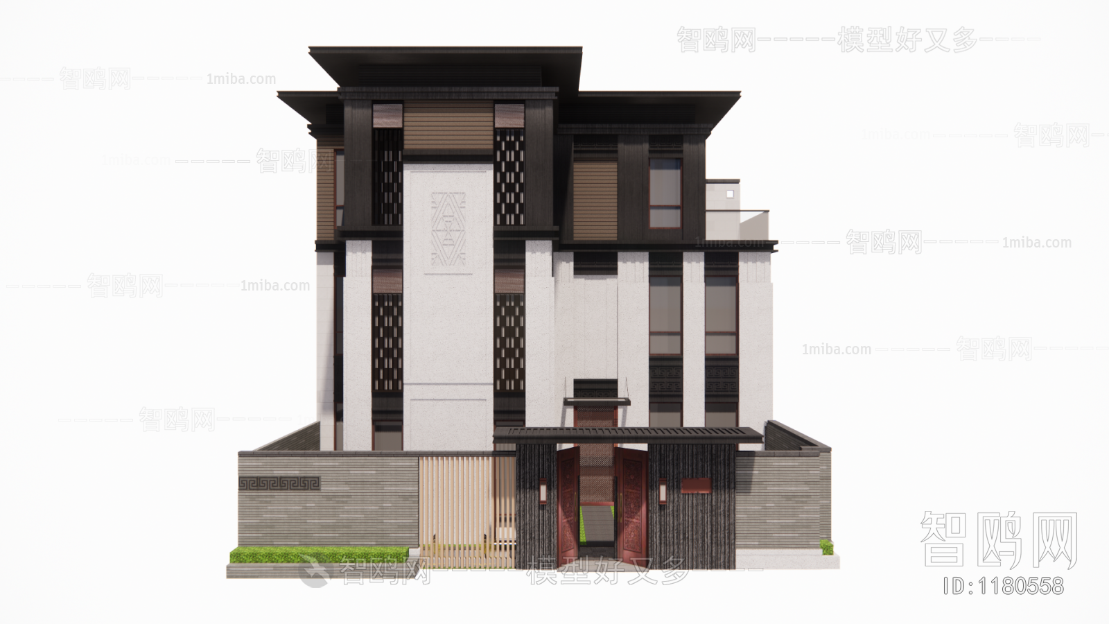 New Chinese Style Villa Appearance