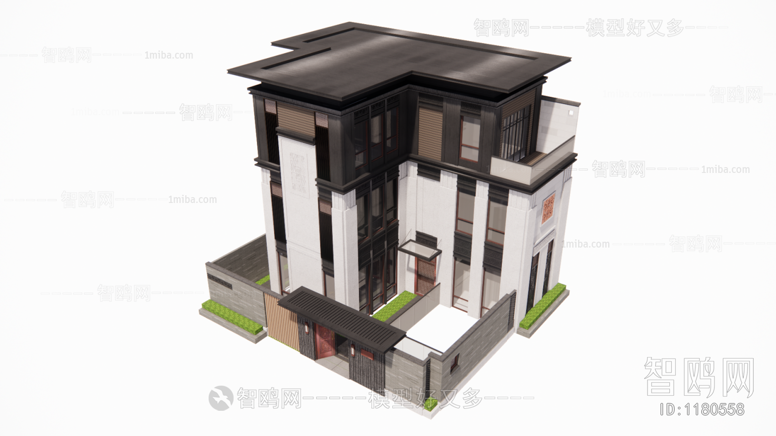 New Chinese Style Villa Appearance