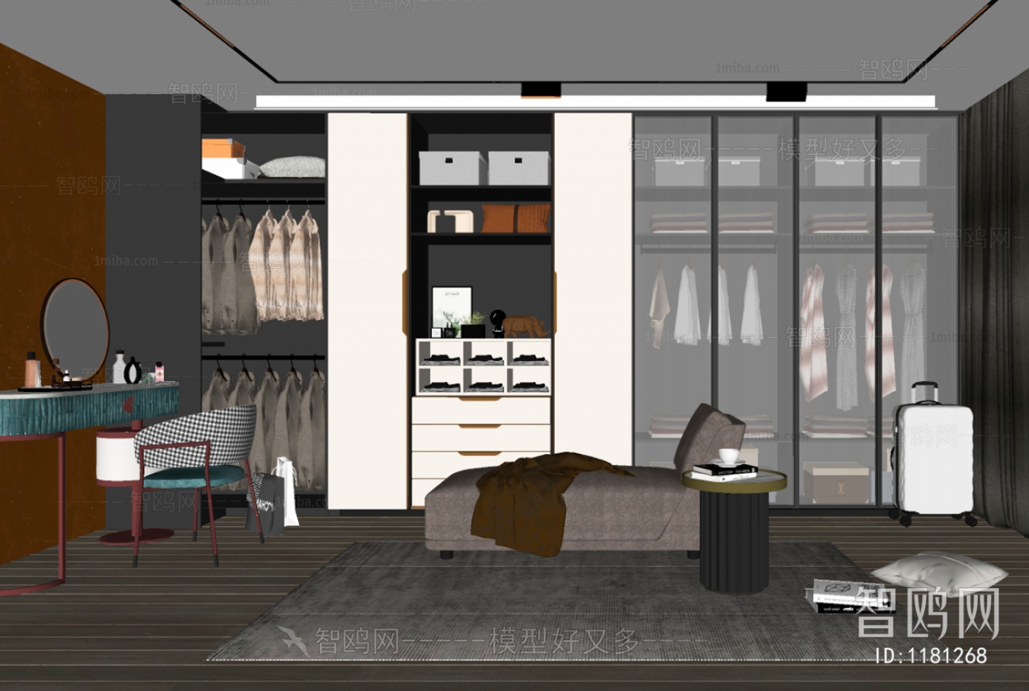 Modern Clothes Storage Area