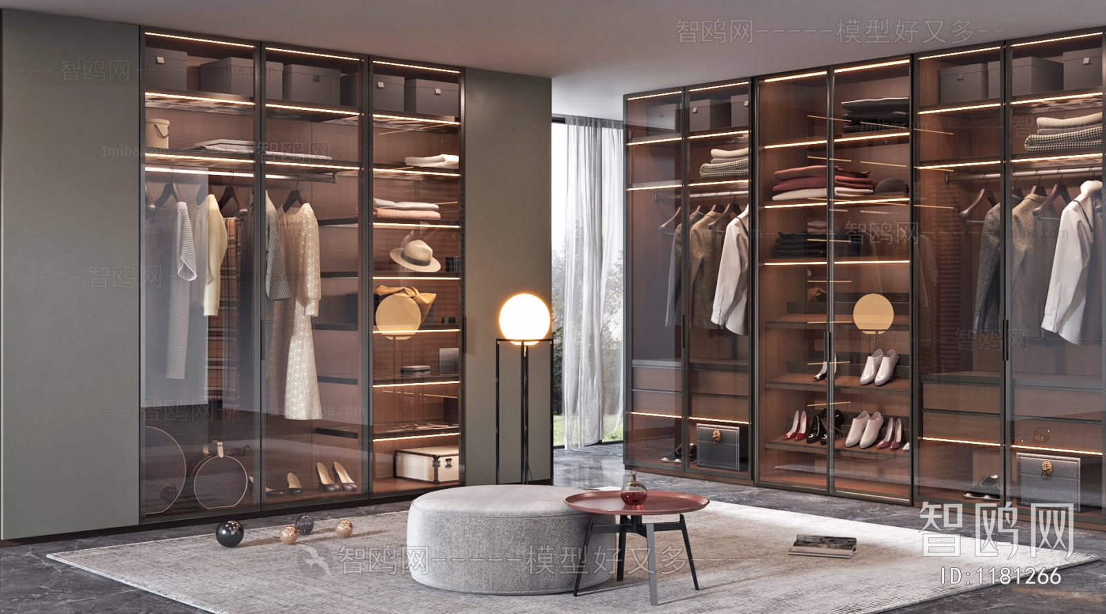 Modern Clothes Storage Area