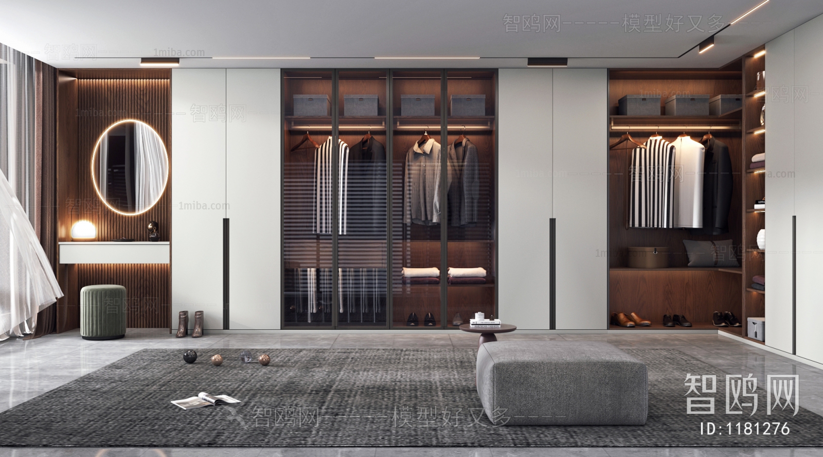 Modern Clothes Storage Area