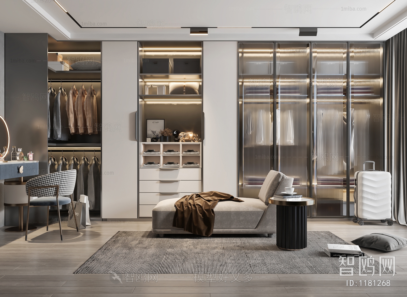 Modern Clothes Storage Area