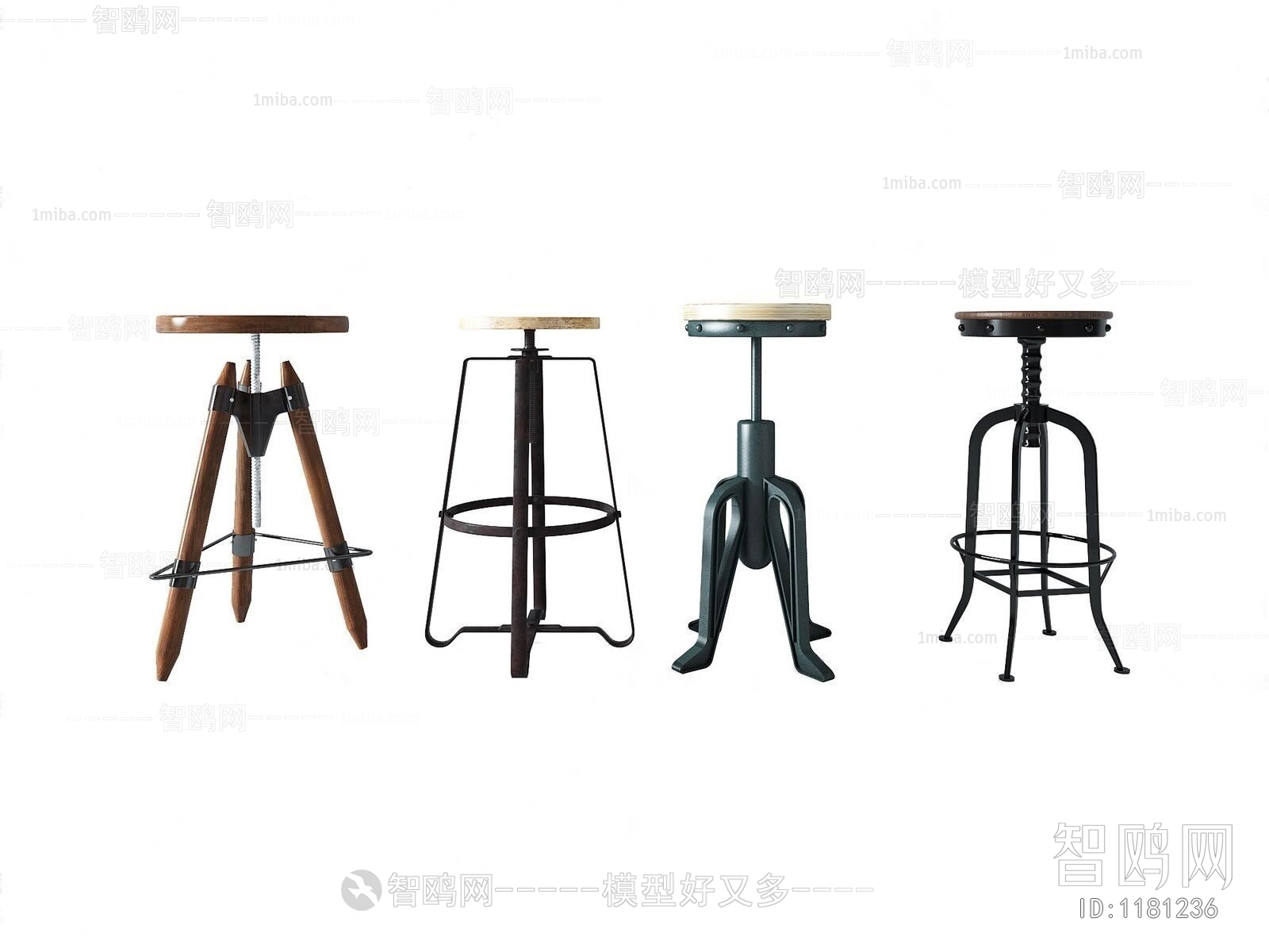 Industrial Style Bar Chair