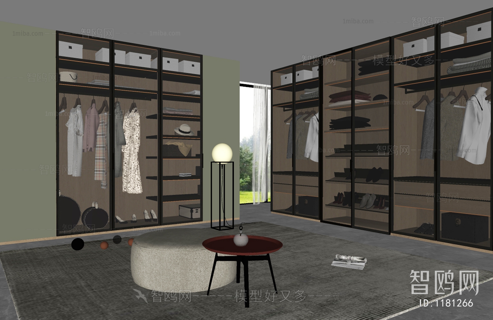 Modern Clothes Storage Area