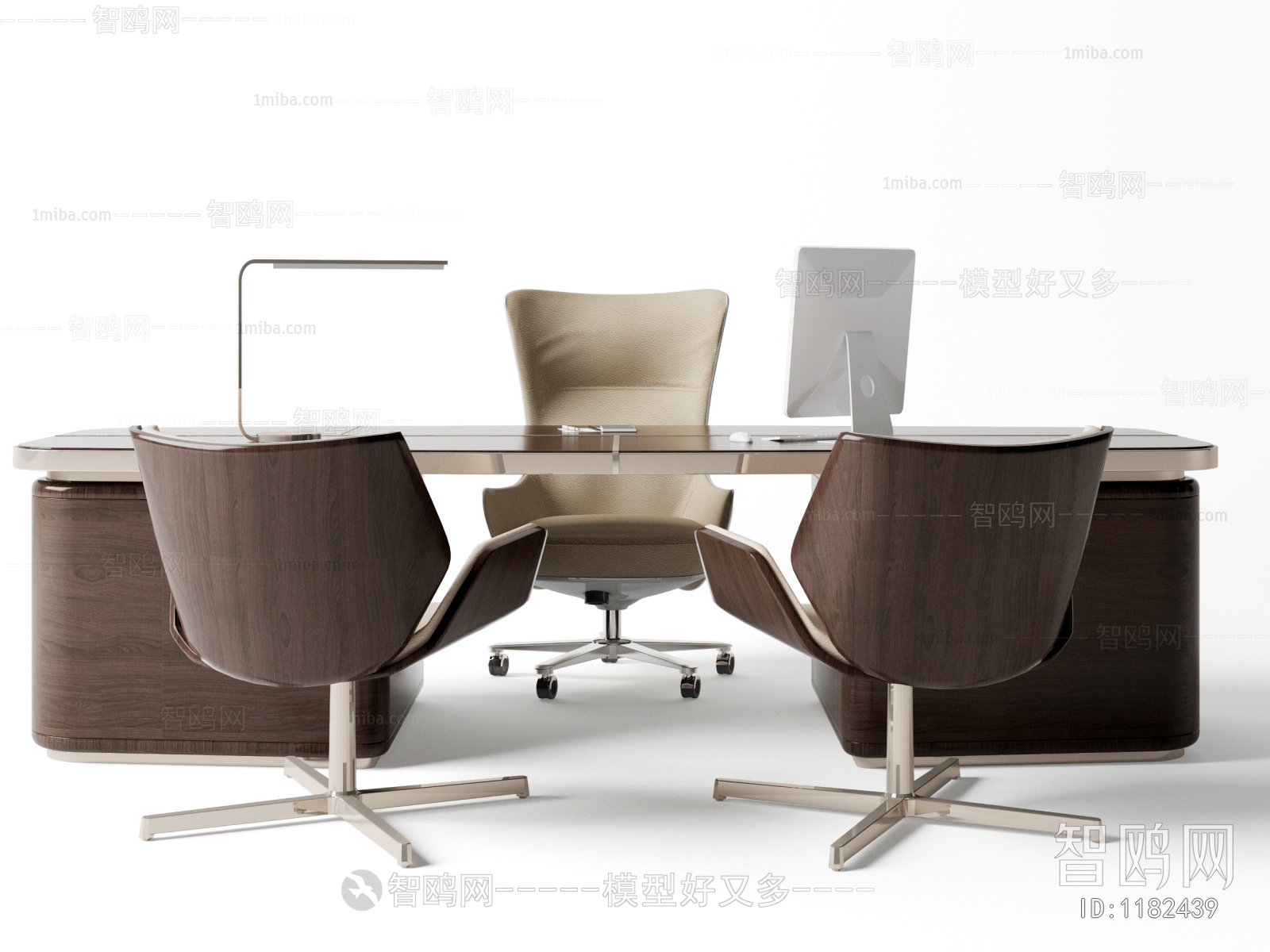 新中式办公桌椅