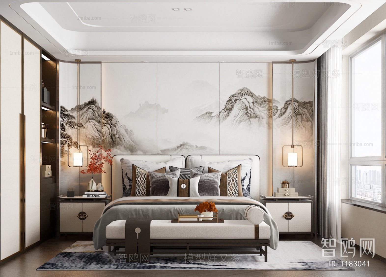 New Chinese Style Bedroom