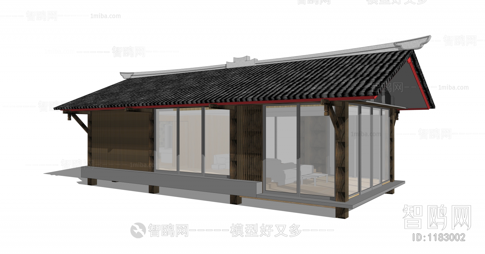 New Chinese Style Building Appearance