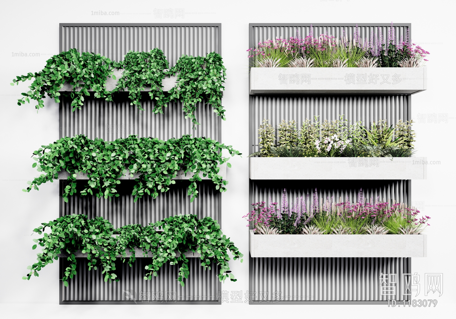现代植物墙、绿植墙景