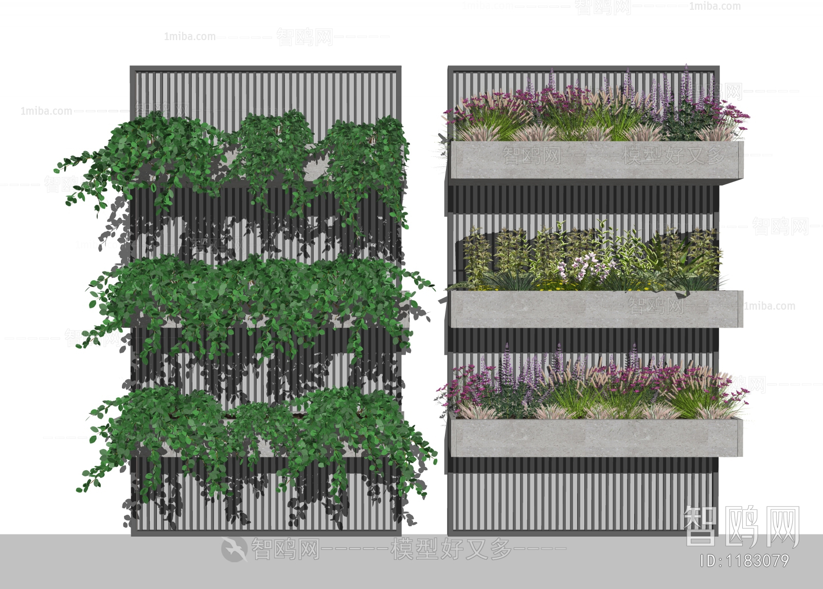 现代植物墙、绿植墙景