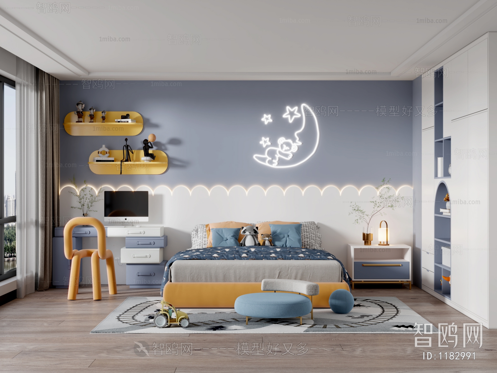 Modern Boy's Room And Son's Room