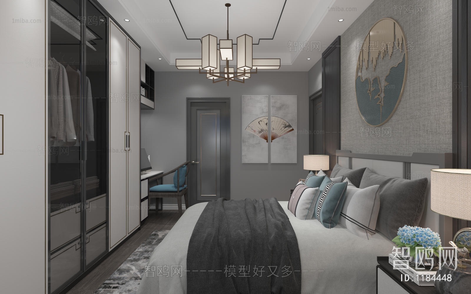 New Chinese Style Bedroom