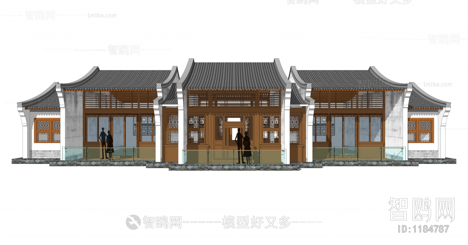 New Chinese Style Ancient Architectural Buildings