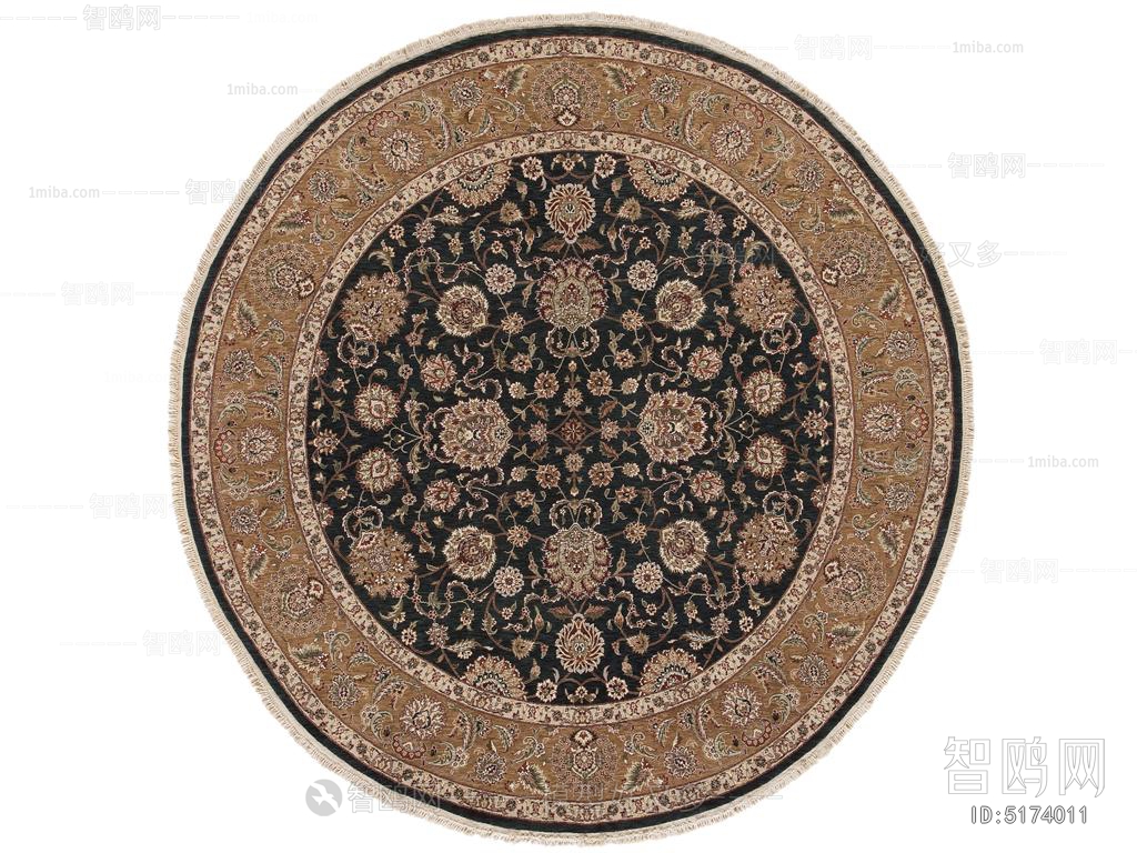欧式圆形地毯