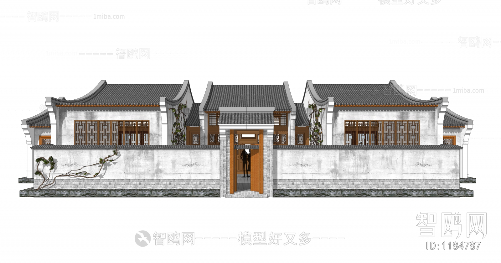 New Chinese Style Ancient Architectural Buildings