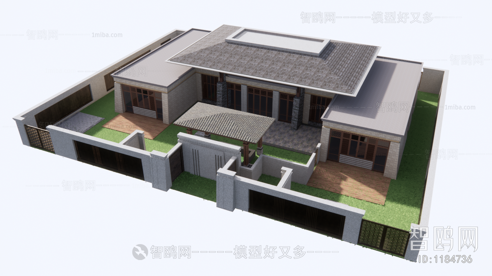 New Chinese Style Building Appearance