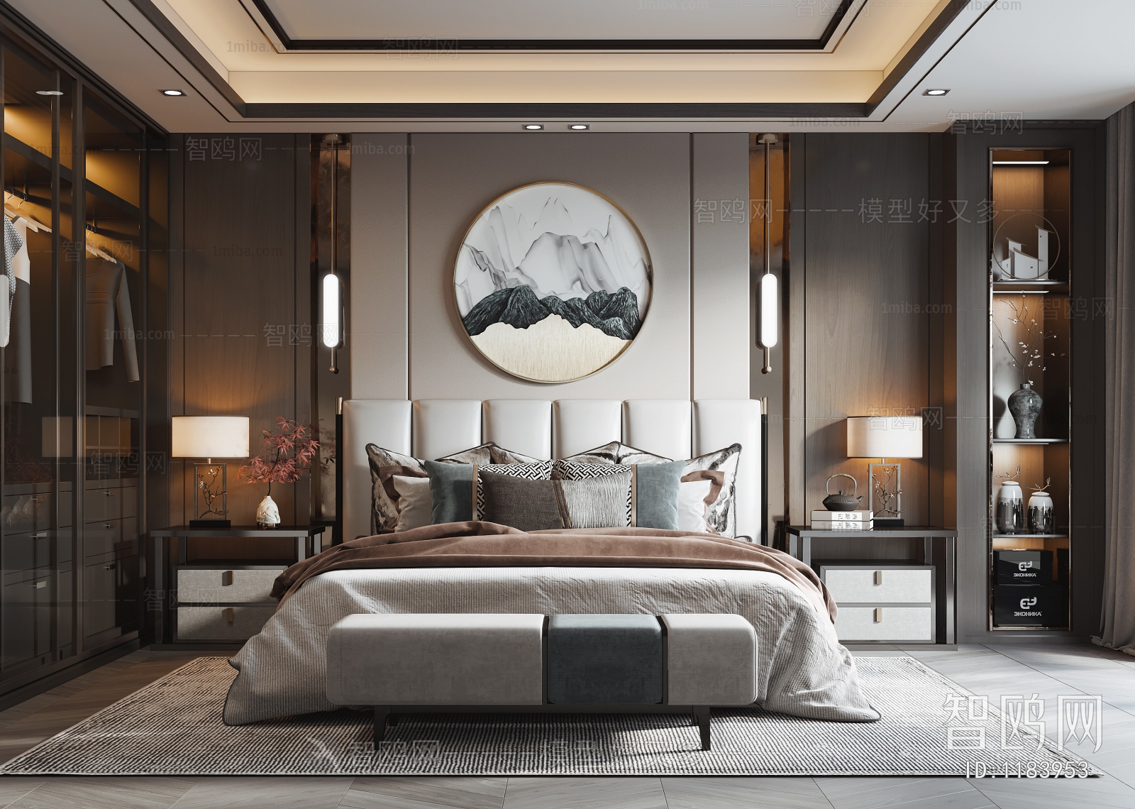 New Chinese Style Bedroom