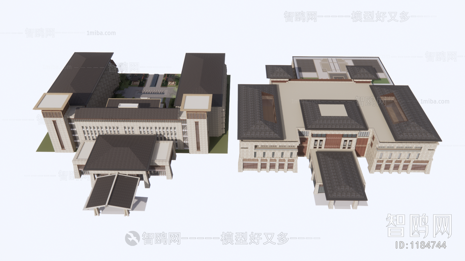 New Chinese Style Building Appearance