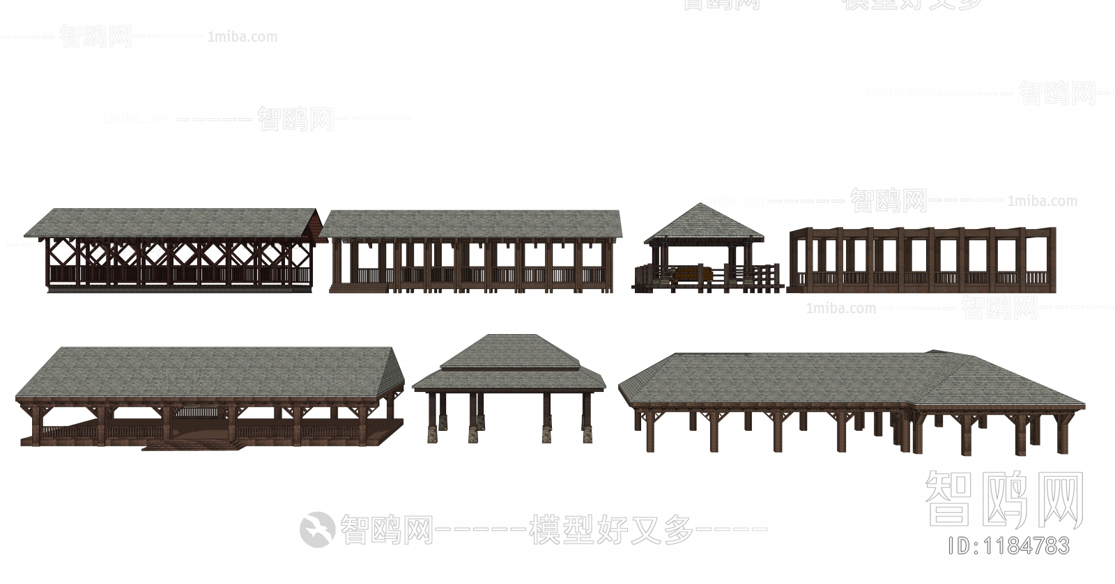 Modern Chinese Style Building Component
