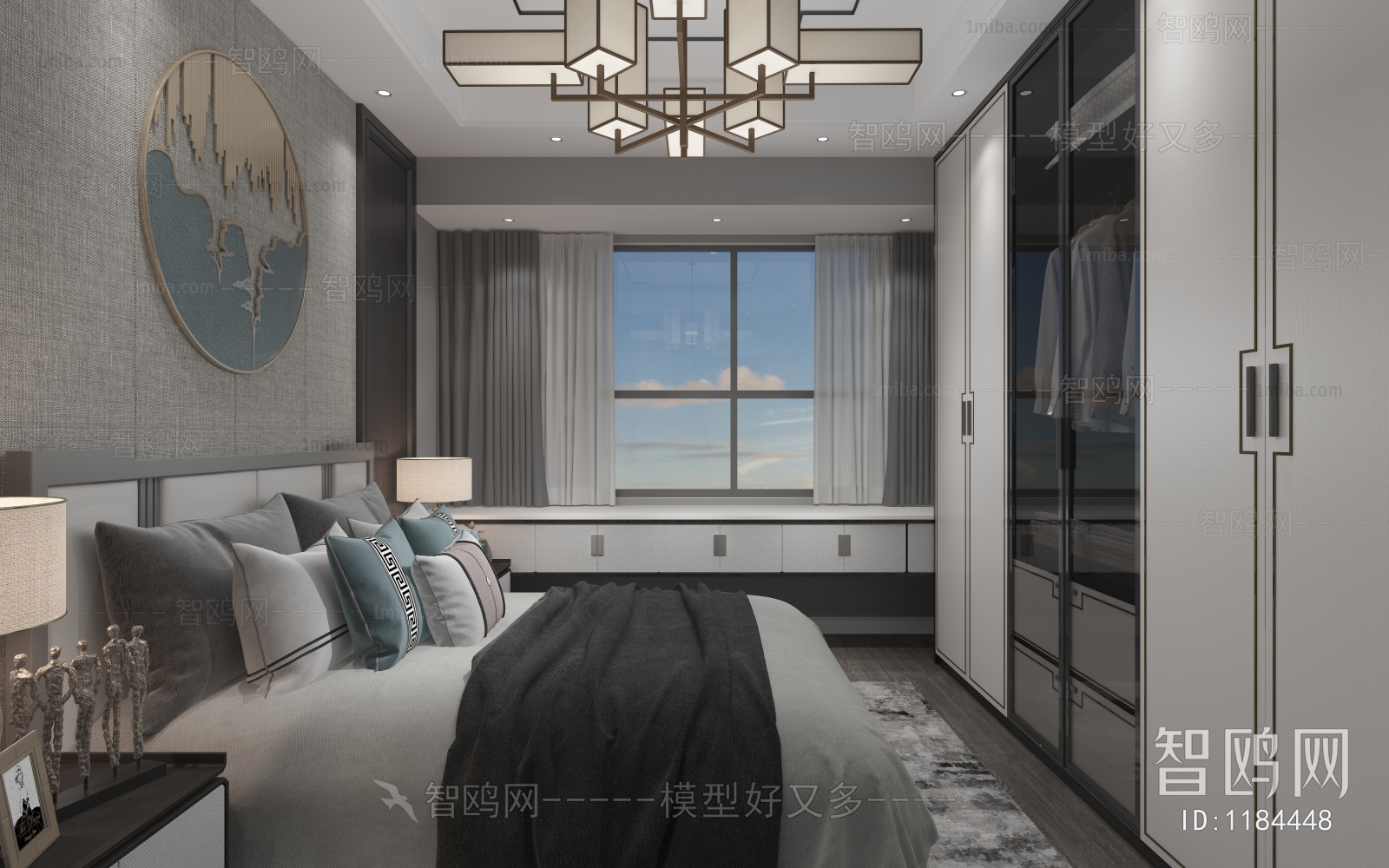 New Chinese Style Bedroom