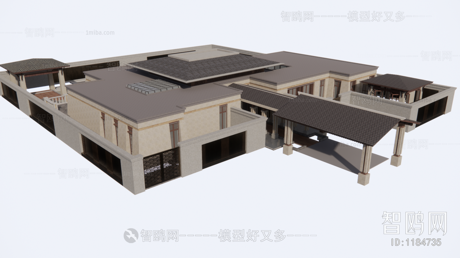 New Chinese Style Building Appearance