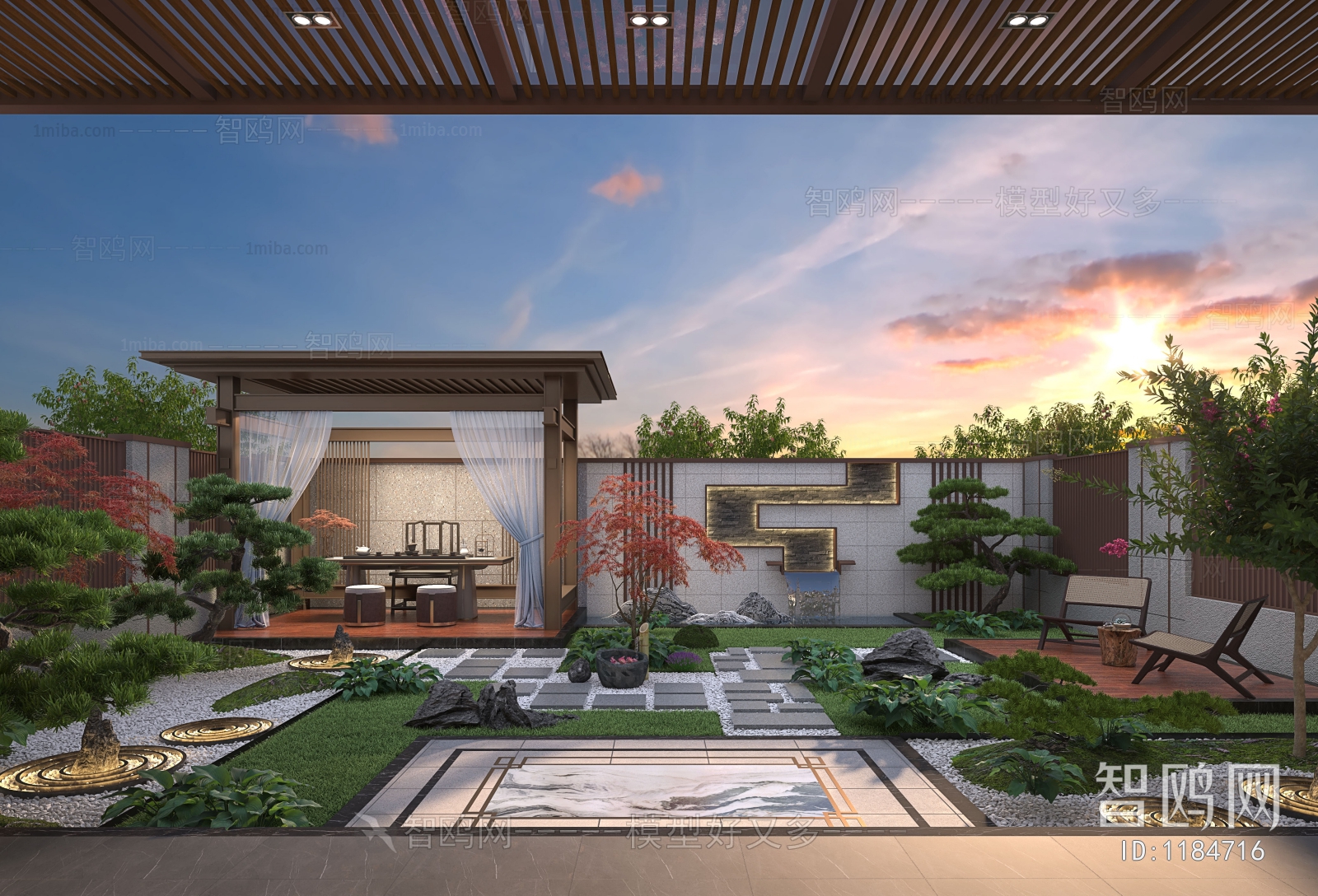 New Chinese Style Courtyard/landscape