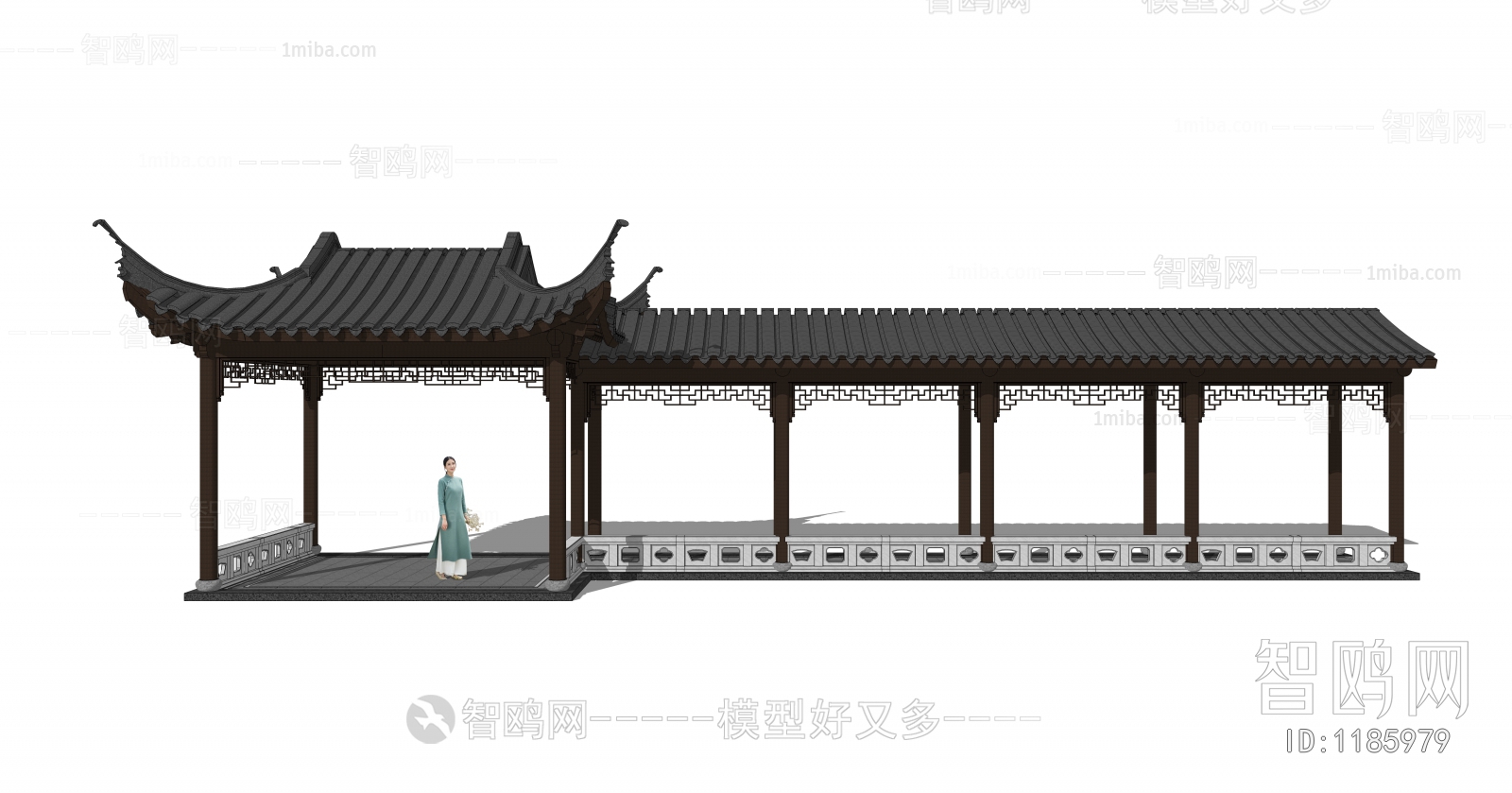 Chinese Style Building Component