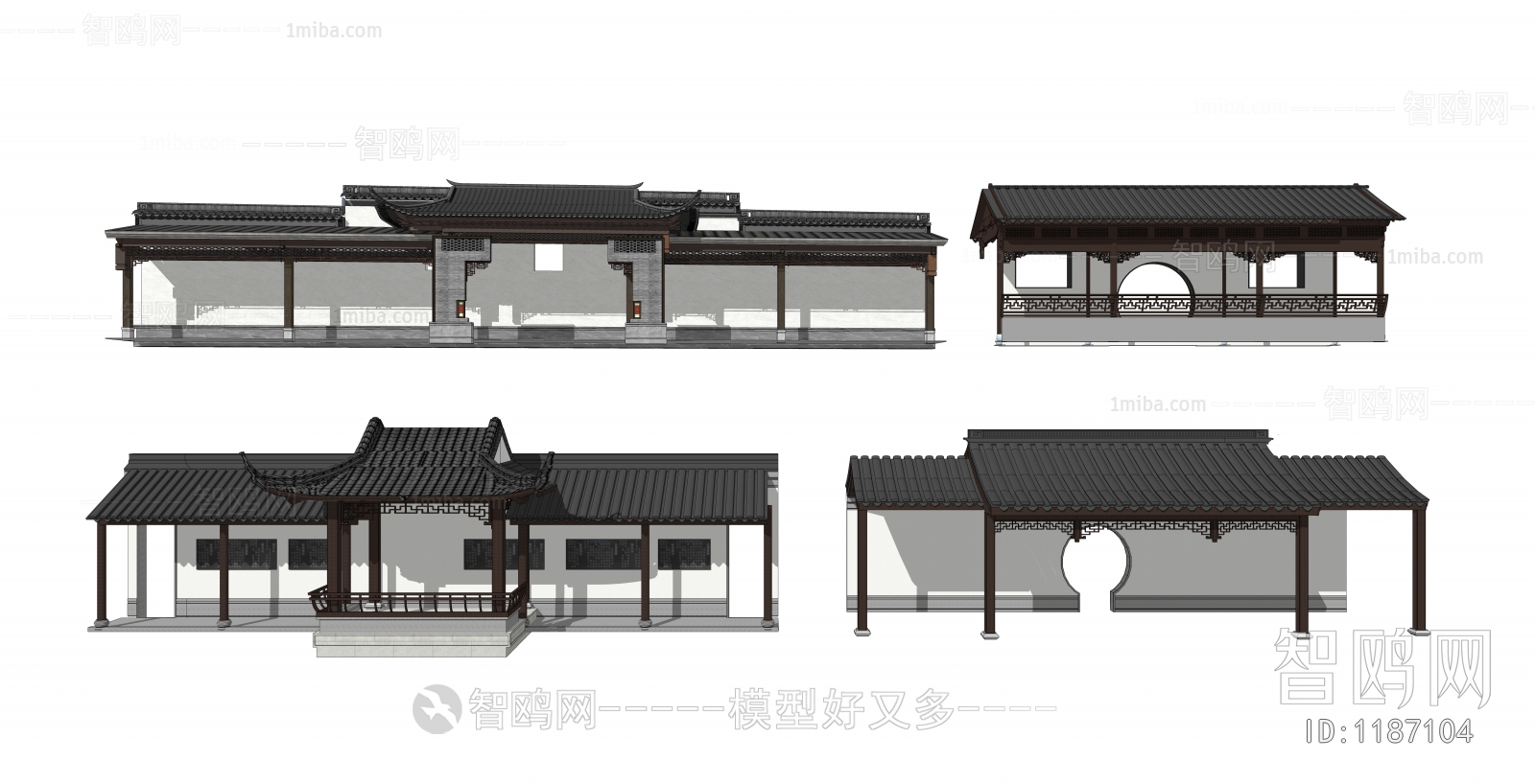 Chinese Style Ancient Architectural Buildings