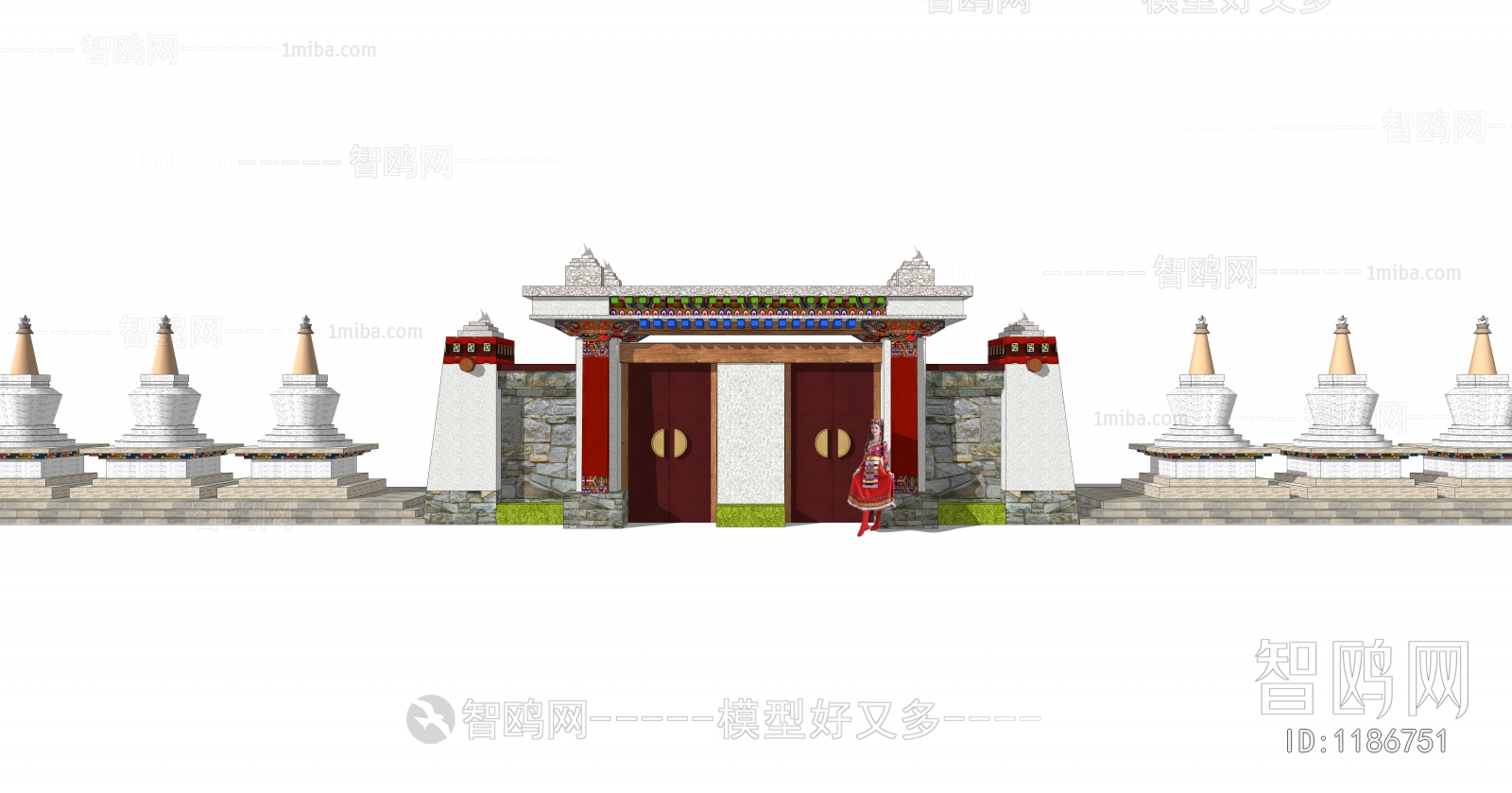 Chinese Style Building Component