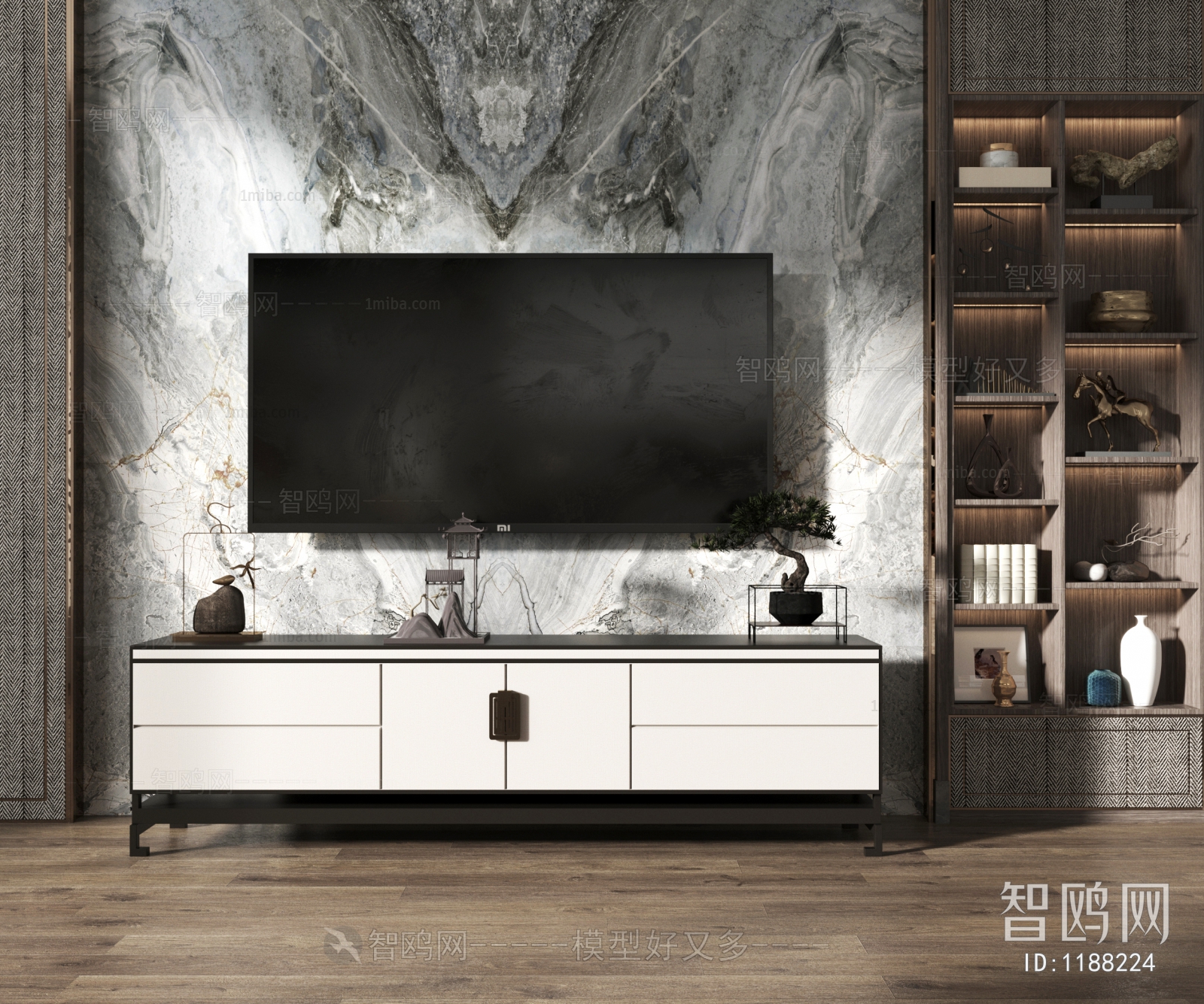 New Chinese Style TV Cabinet