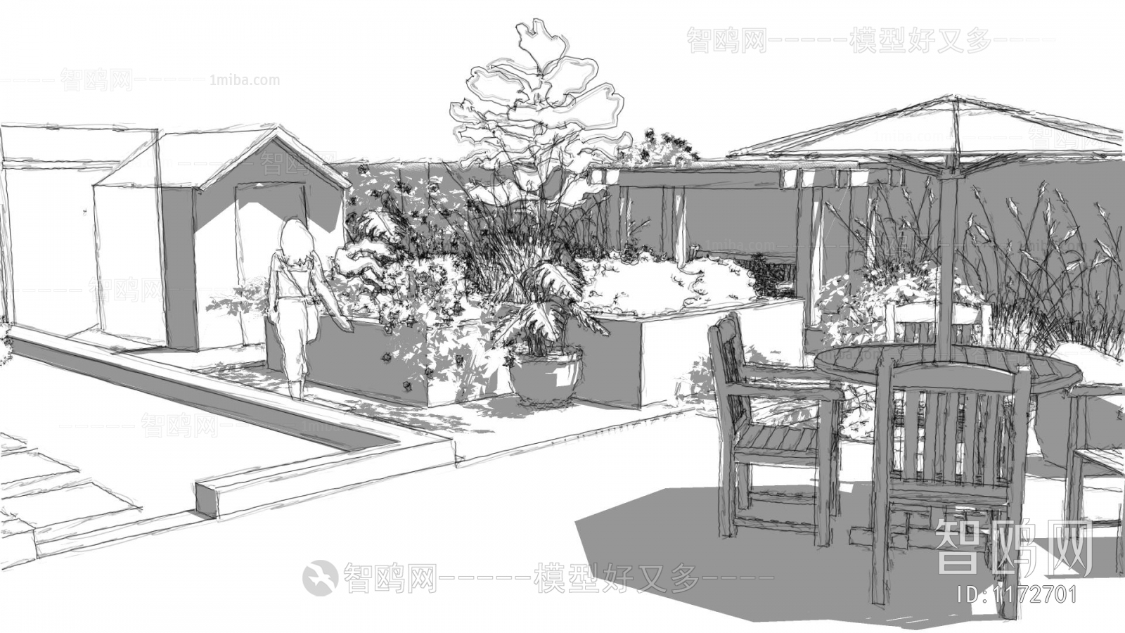 Modern Chinese Style Garden Landscape