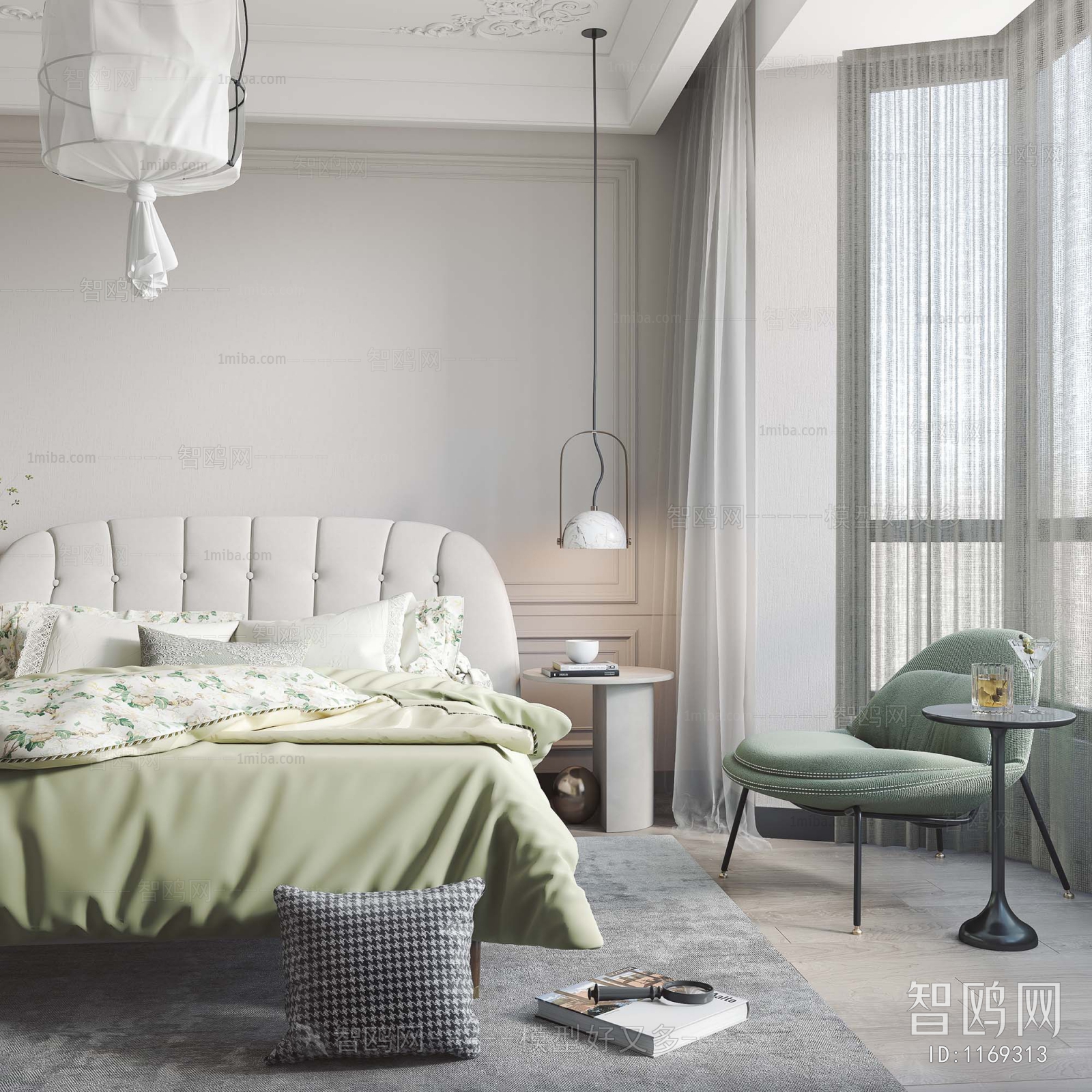 Modern American Style Nordic Style Bedroom