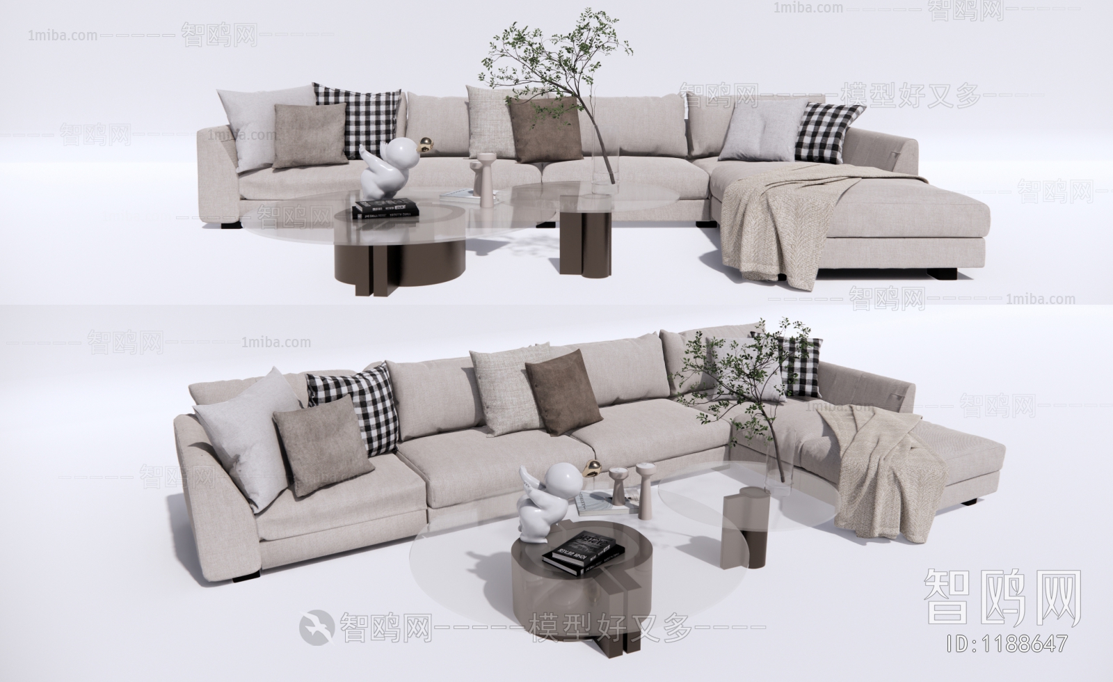 Modern Multi Person Sofa