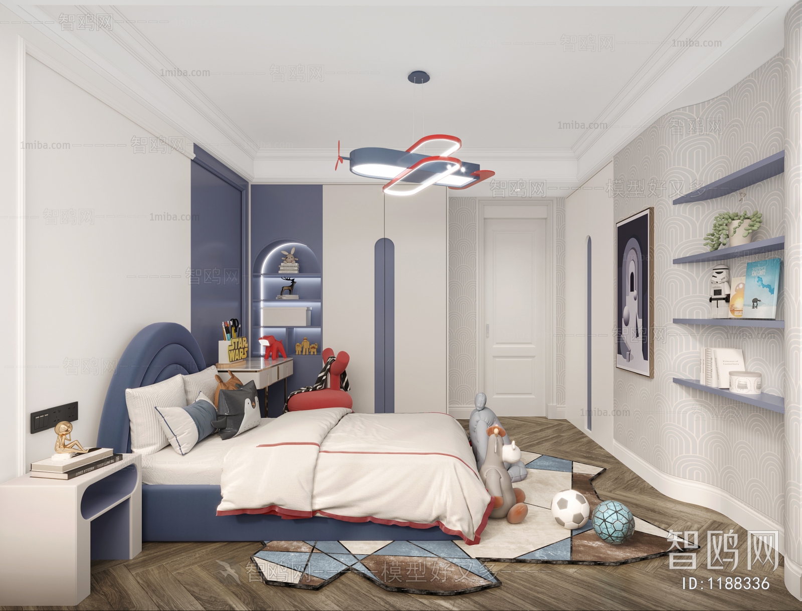 Simple European Style Children's Room