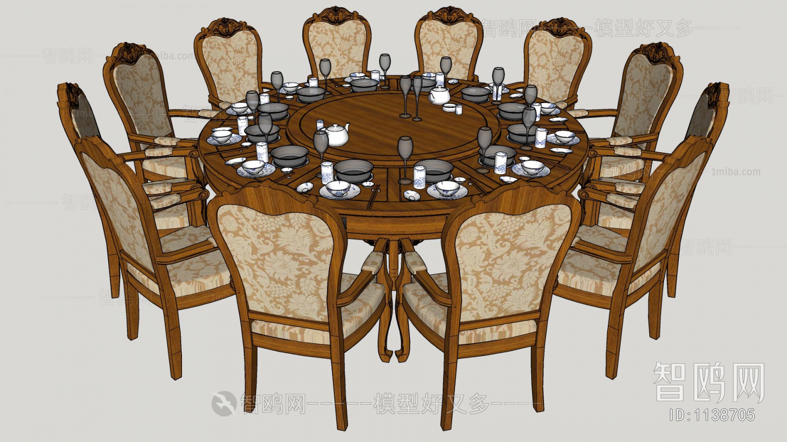 European Style Dining Table And Chairs