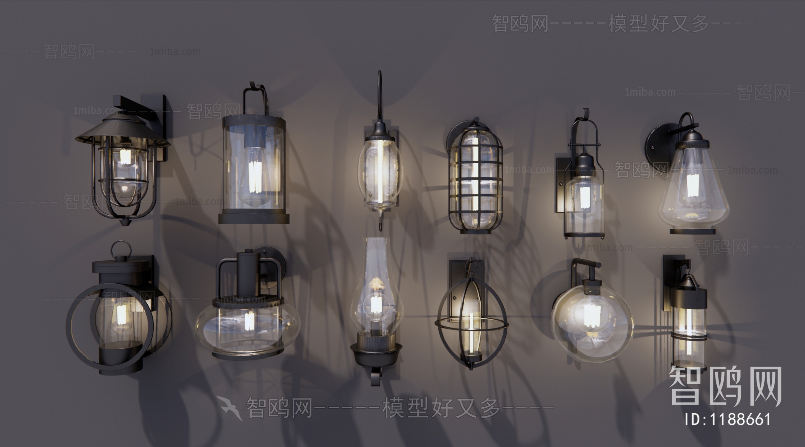 Industrial Style Wall Lamp