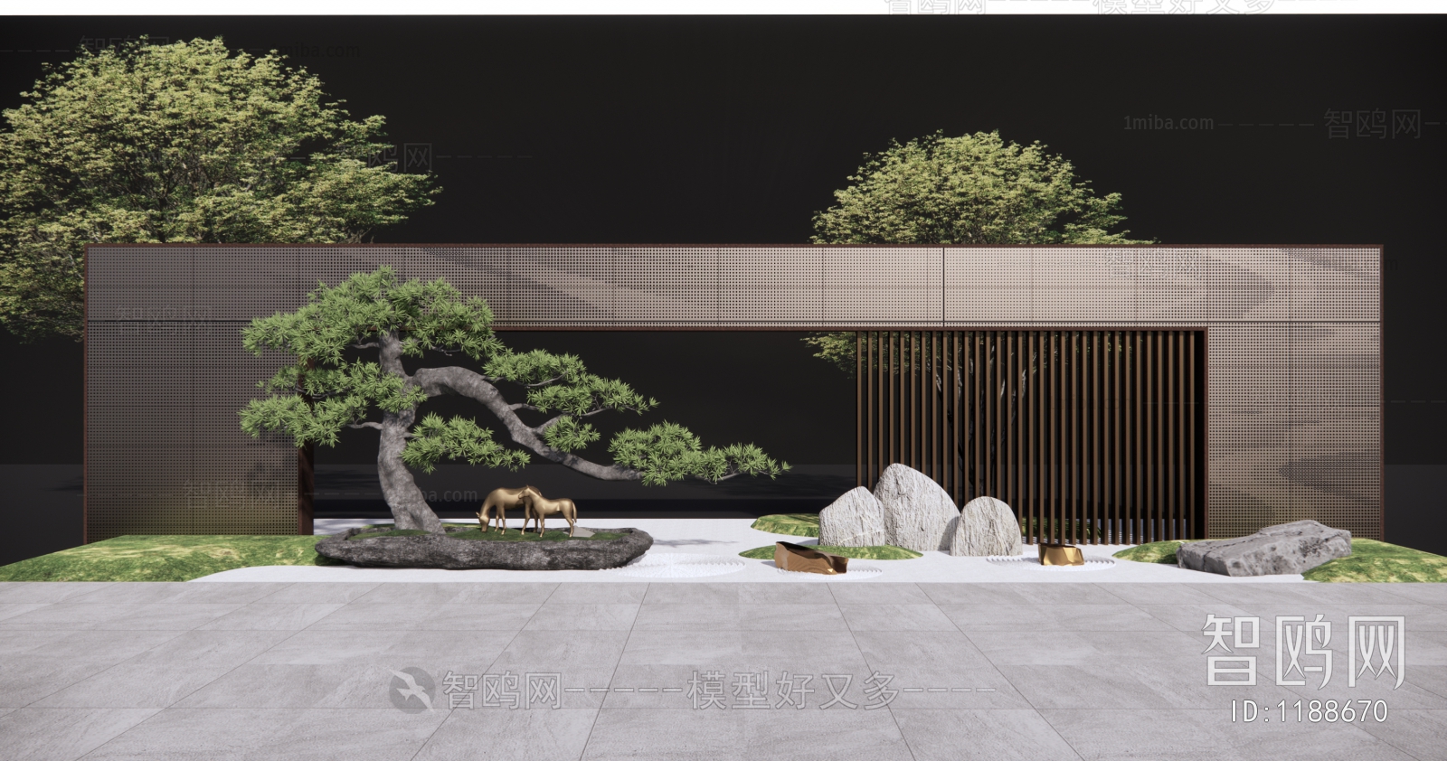 New Chinese Style Courtyard/landscape