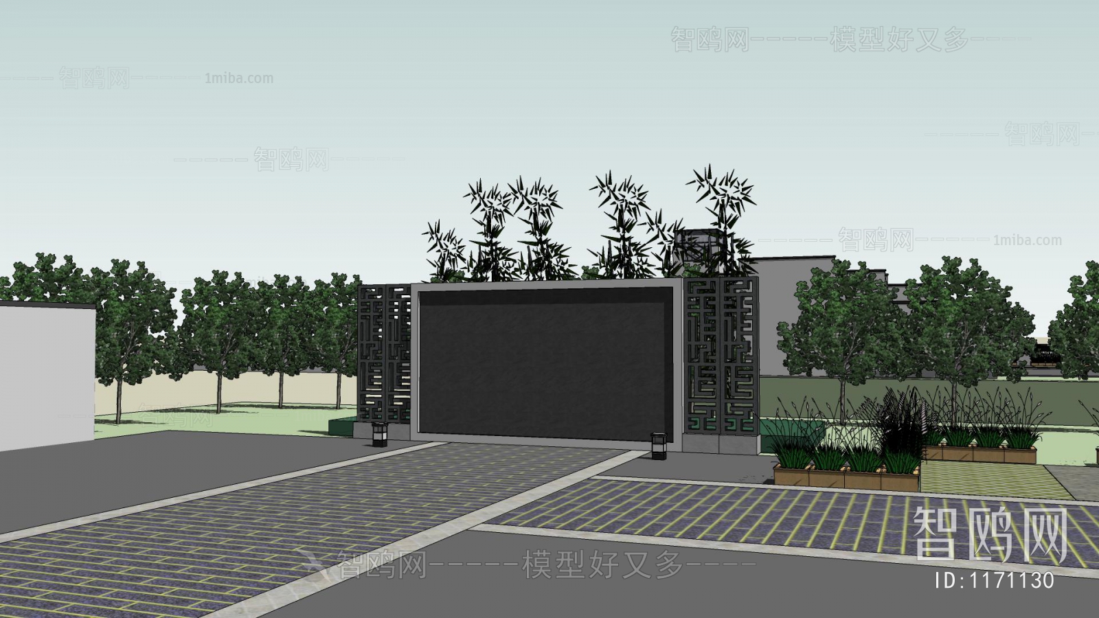 New Chinese Style Building Appearance