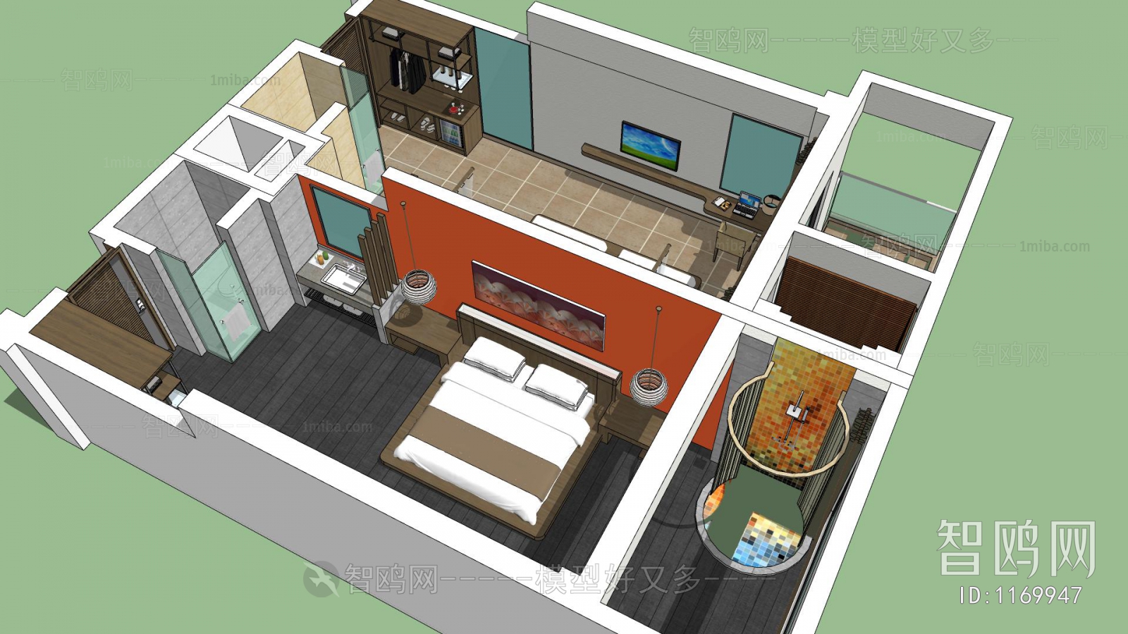 Modern Guest Room