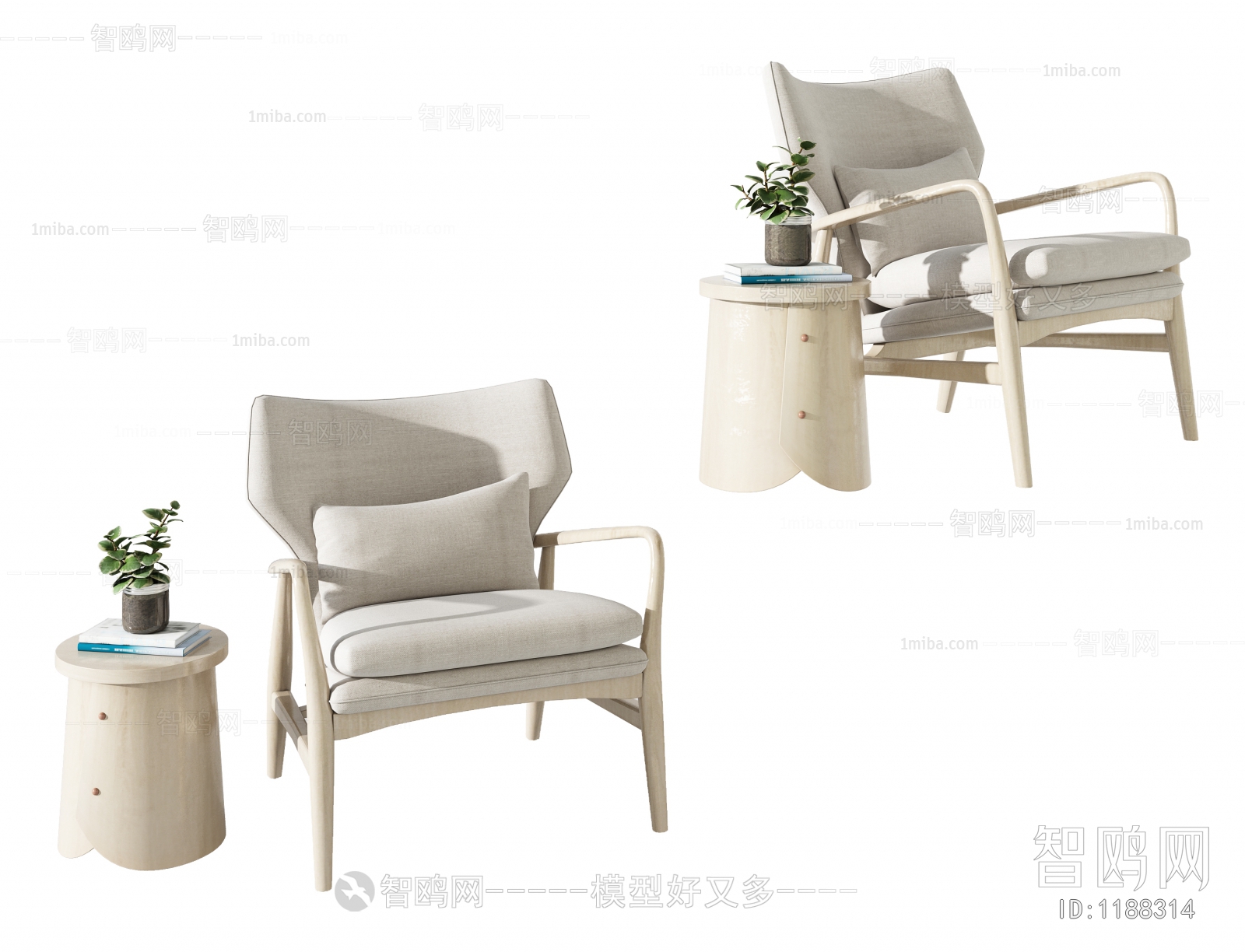 New Chinese Style Lounge Chair