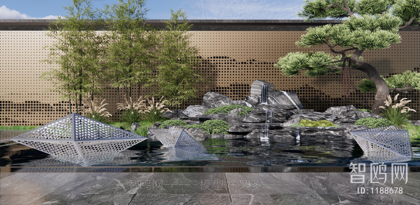 New Chinese Style Courtyard/landscape